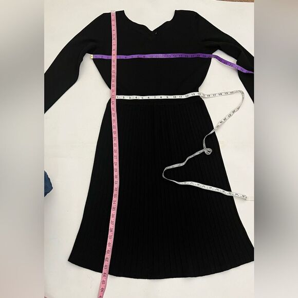 Goldworm Black Dress 100% Virgin Wool Vintage 60s/70s Sz 16 Vintage Sportswear - Picture 12 of 12